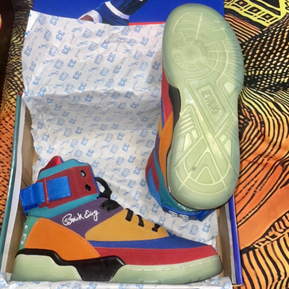 Patrick Ewing #REMIX high tops/ size 11/ multiple colors/ ONE TIME WEAR